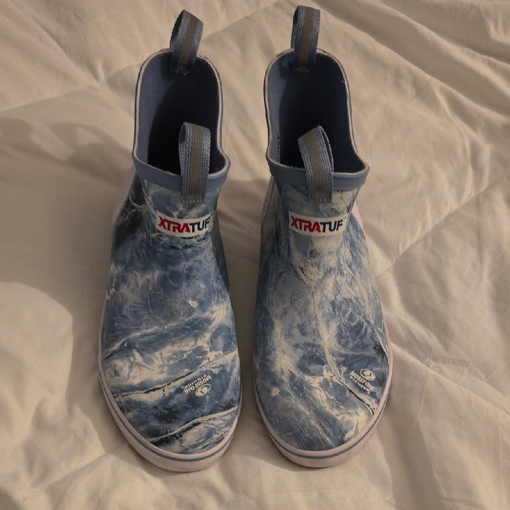 XTRATUF Kids' Blue Marble Rain Boots